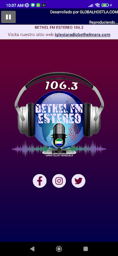 BETHEL FM ESTEREO 106.3 Screen 2