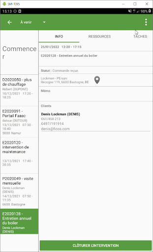 Android application Hit-Mobile screenshort