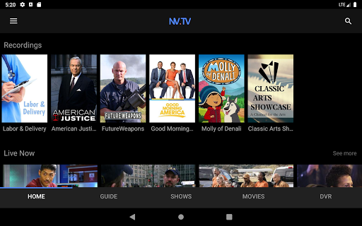 Screenshot of NV.TV