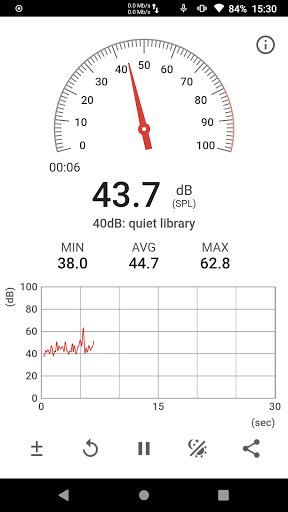 Android application Sound Meter screenshort