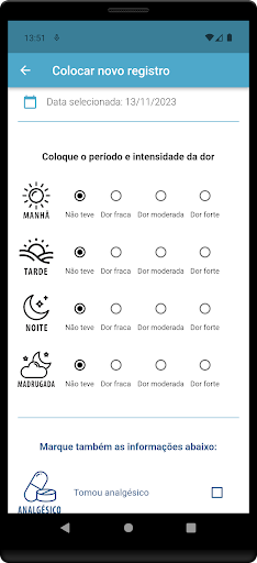 Diário da dor Screen 2