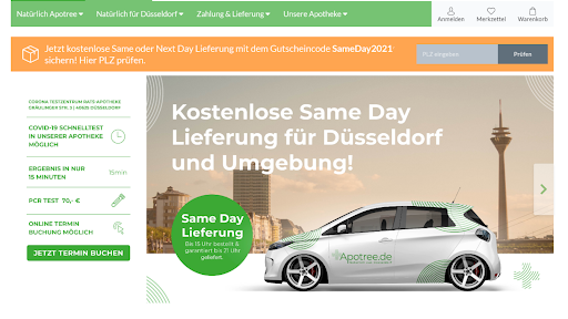Android application Apotree - Online Apotheke screenshort