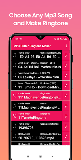 Android application ABD Ringtone Maker and Mp3 Cut screenshort