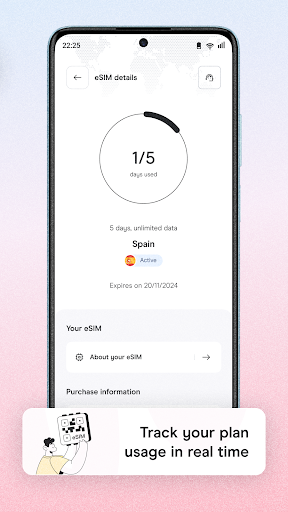 Screenshot of Holafly eSIM Prepaid Card