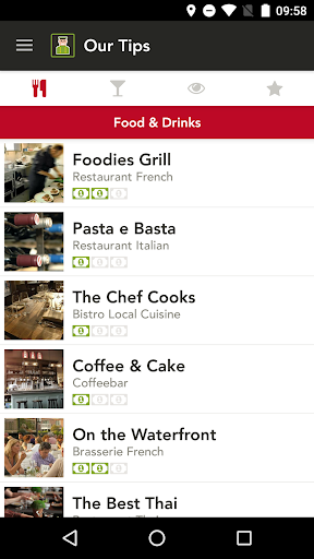 Android application The Digital Concierge screenshort