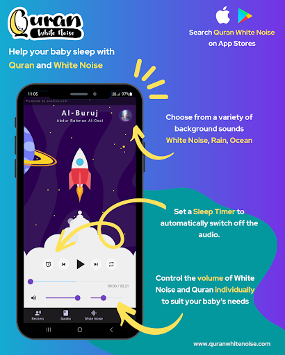 Android application Quran White Noise - Baby Sleep screenshort