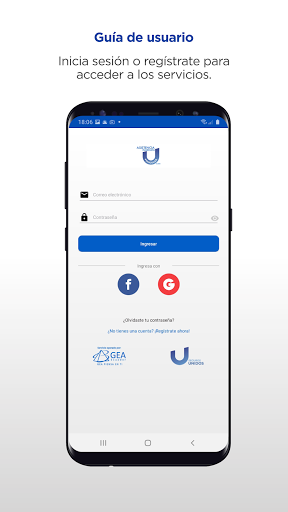 Android application Asist Vehicular screenshort
