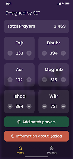 Qadaa Calculator - Qaza Calcul