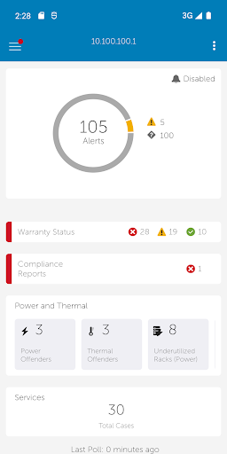OpenManage Mobile Screen 3