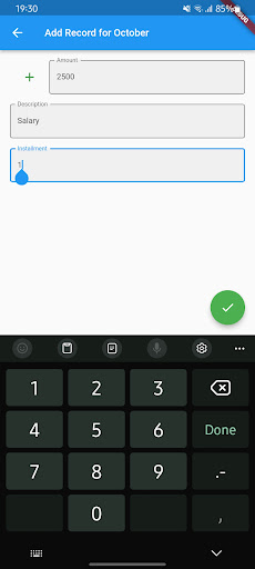 Android application Expense Manager screenshort