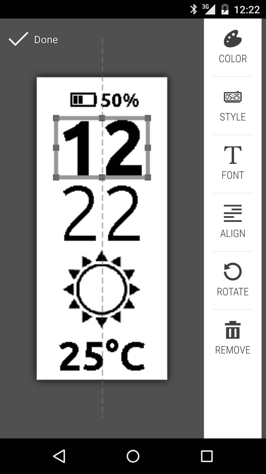 Android application Clocki for SmartBand Talk screenshort