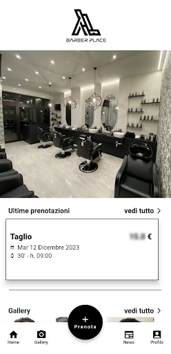 Android application The Barber Place screenshort