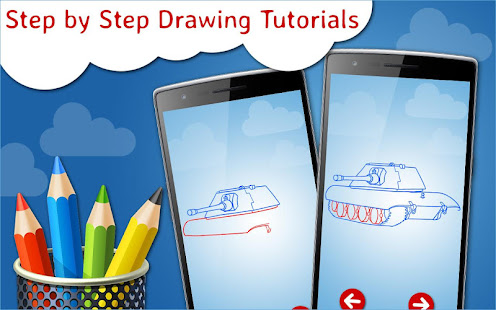 How to Draw Tanks Step by Step Drawing App 13.0 APK screenshots 7