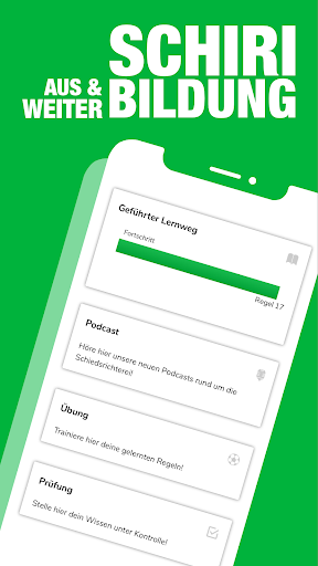 Android application Online Schiedsrichter Schule screenshort