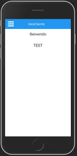 Android application GesCliente screenshort