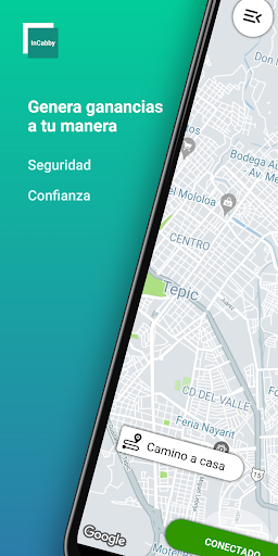 Android application InCabby Conductor : Gana Más screenshort
