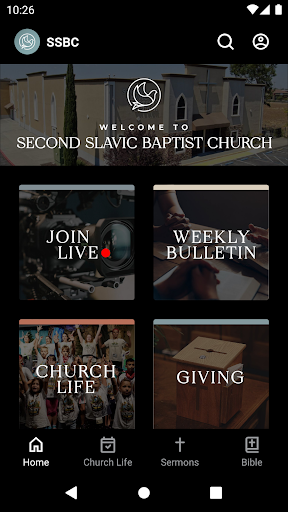 Android application Second Slavic Baptist Church screenshort