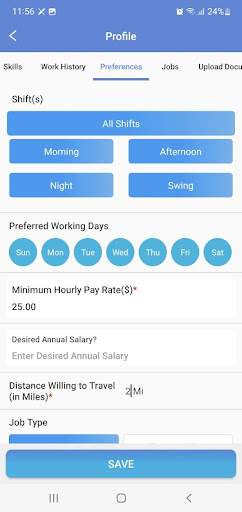 Android application AdeptHR screenshort