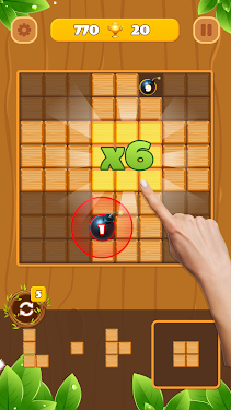#3. Woody Block Puzzle: Wood Game (Android) By: BigQ Group