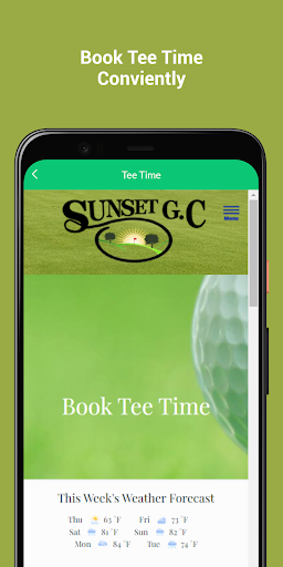 Sunset Golf Screen 2