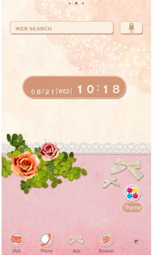 Android application Girly Wallpaper Antique Rose screenshort