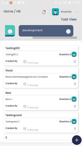 Android application WorkHub24 screenshort