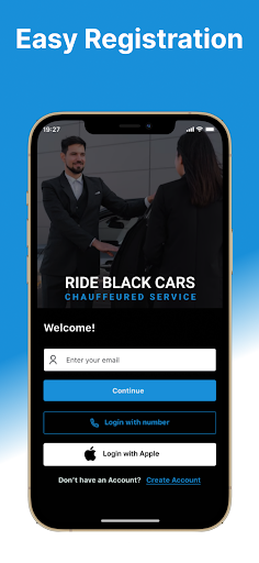 Android application Ride Black Cars screenshort