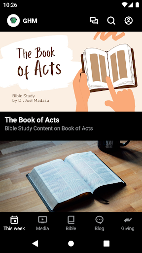 Android application Gospel Heritage Ministries screenshort