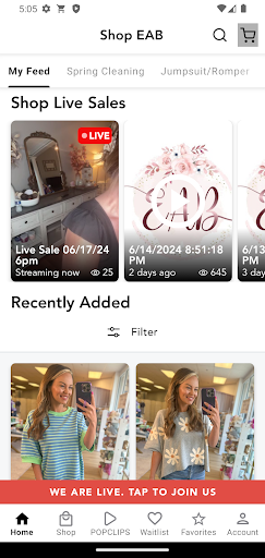 Android application Shop EAB screenshort
