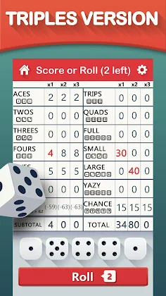Yazy yatzy dice game - Screenshot 3