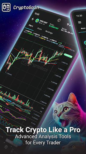 Android application CryptoGain: Charts & Portfolio screenshort