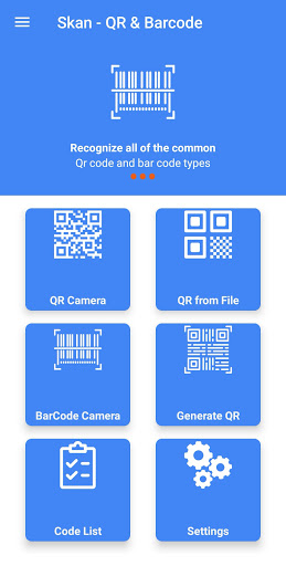 Android application Skan - QR & Barcode Scanner screenshort