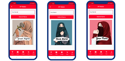 Hijab Girls Name Dp Maker