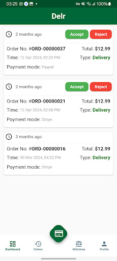 Android application Delr Merchant screenshort