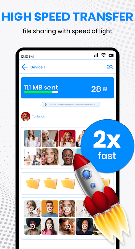 File Sharing & File Transfer Screen 2