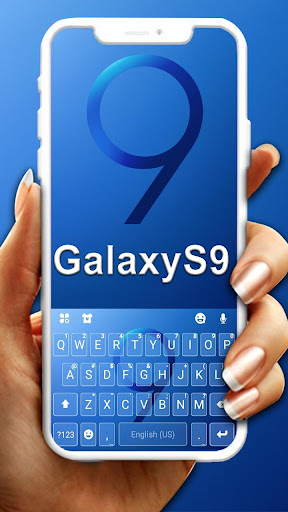 Android application Galaxy Blue S9 Keyboard Theme screenshort