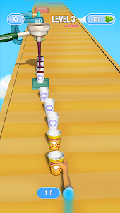 Coffee Cup Stack Master 3D