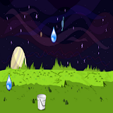 rain drop doodle icon