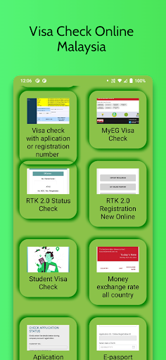 Android application Visa Check Online Malaysia:2.0 screenshort