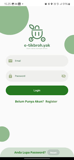 Android application e-tikbroh.yak screenshort
