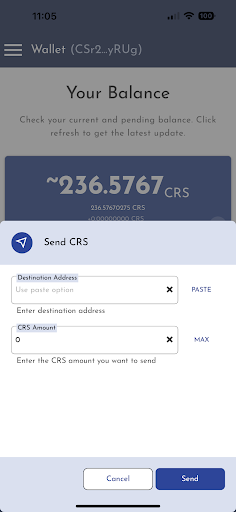Stratisphere Wallet Screen 3