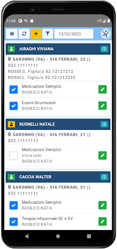 Android application Insieme screenshort