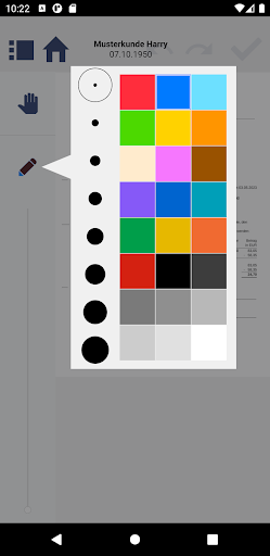 LinuDent LD-Sign-App Screen 2