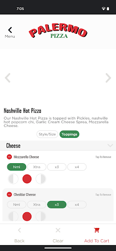 Screenshot of Palermo Pizza