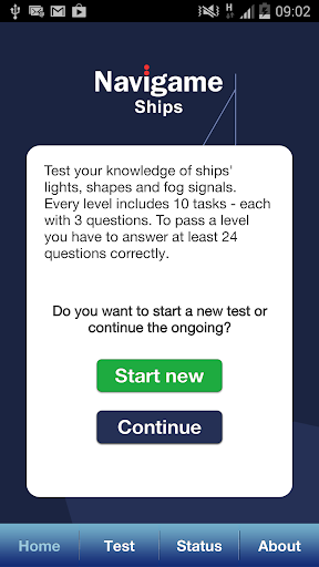 Android application Navigame Ships Lights screenshort