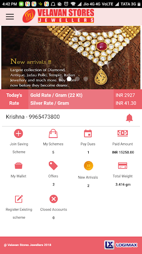 Android application Velavan Stores Jewellers screenshort