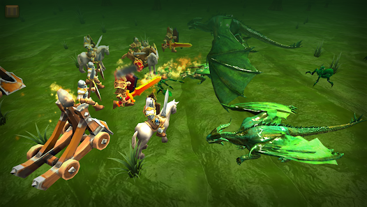Battle Simulator: Knights vs Dragons  screenshots 2