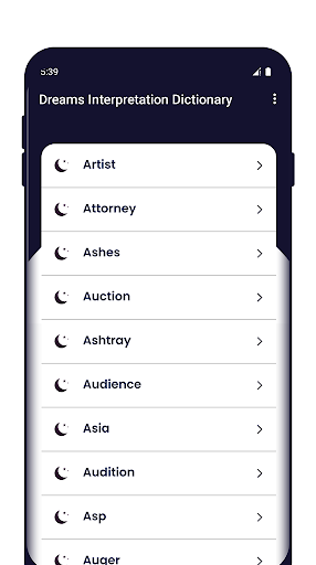 Dreams Dictionary Screen 2