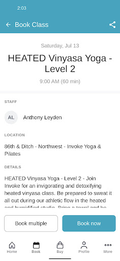 Invoke Yoga and Pilates Screen 3