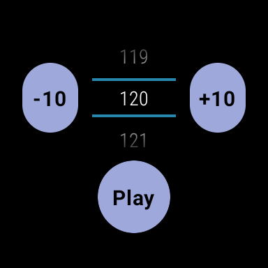 Android application Metronome WearOS screenshort